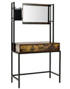 Industrial Vanity Table with 3-Height Adjustable Mirror/Dressing Makeup Table And Drawer