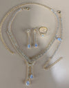 Silver Color Rhinestone Crystal Bridal Jewelry Sets