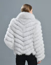 Luxury Real Fox Fur Coat(Reversible) With High-Grade Silk Liner