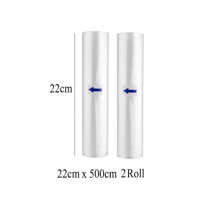 2 Rolls /Lot Kitchen Food Vacuum Bag Storage Bags for Vacuum Sealer