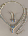 Silver Color Rhinestone Crystal Bridal Jewelry Sets