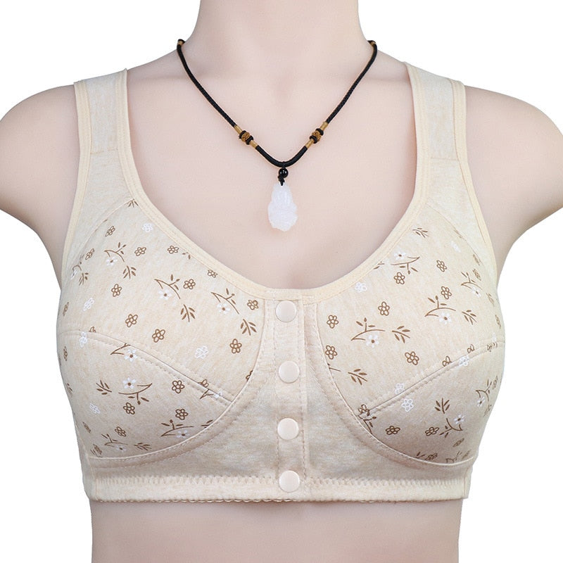 Breathable Wireless Push Up Full Sports Bra