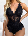 Sexy One Piece Lace Embroidery Bodysuit Small To Plus Size