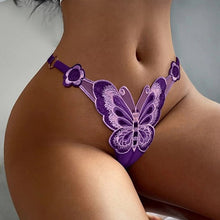 Load image into Gallery viewer, Transparent Embroidery Panties Lace Thongs
