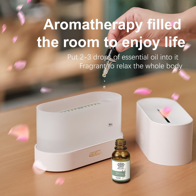 180ML USB Essential Oil Diffuser Simulation Flame