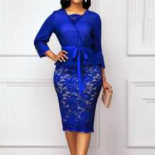 Load image into Gallery viewer, 3/4 Sleeve Elegant Bodycon Knee-length Dress
