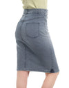 Midi Pencil High Waist Denim Button Skirt