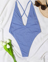 Backless One Piece Thongs Swimsuit Bikini