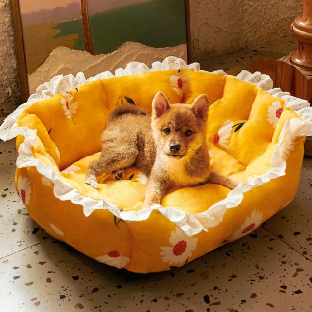 Soft Elastic Semi-enclosed Detachable Dog/Cat Bed