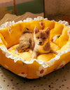 Soft Elastic Semi-enclosed Detachable Dog/Cat Bed