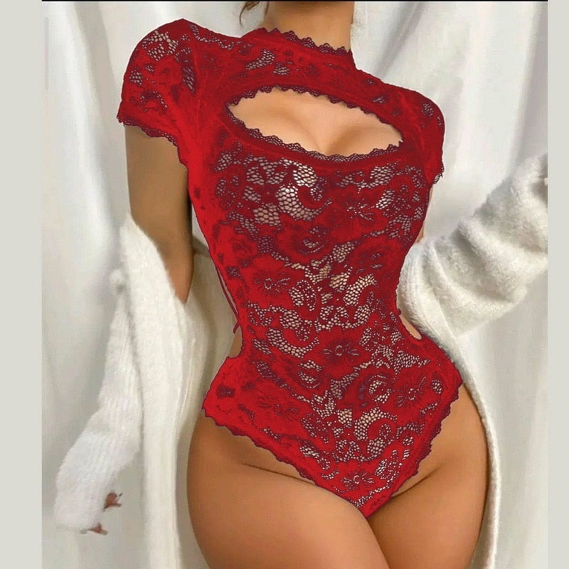 Satin Lace Sexy Sling Nightdress