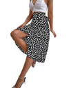 Midi A-Line High Waist Split Wrap Skirt