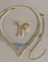 Silver Color Rhinestone Crystal Bridal Jewelry Sets