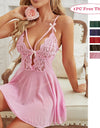 Sexy Lace Nightdress With Bow And thong