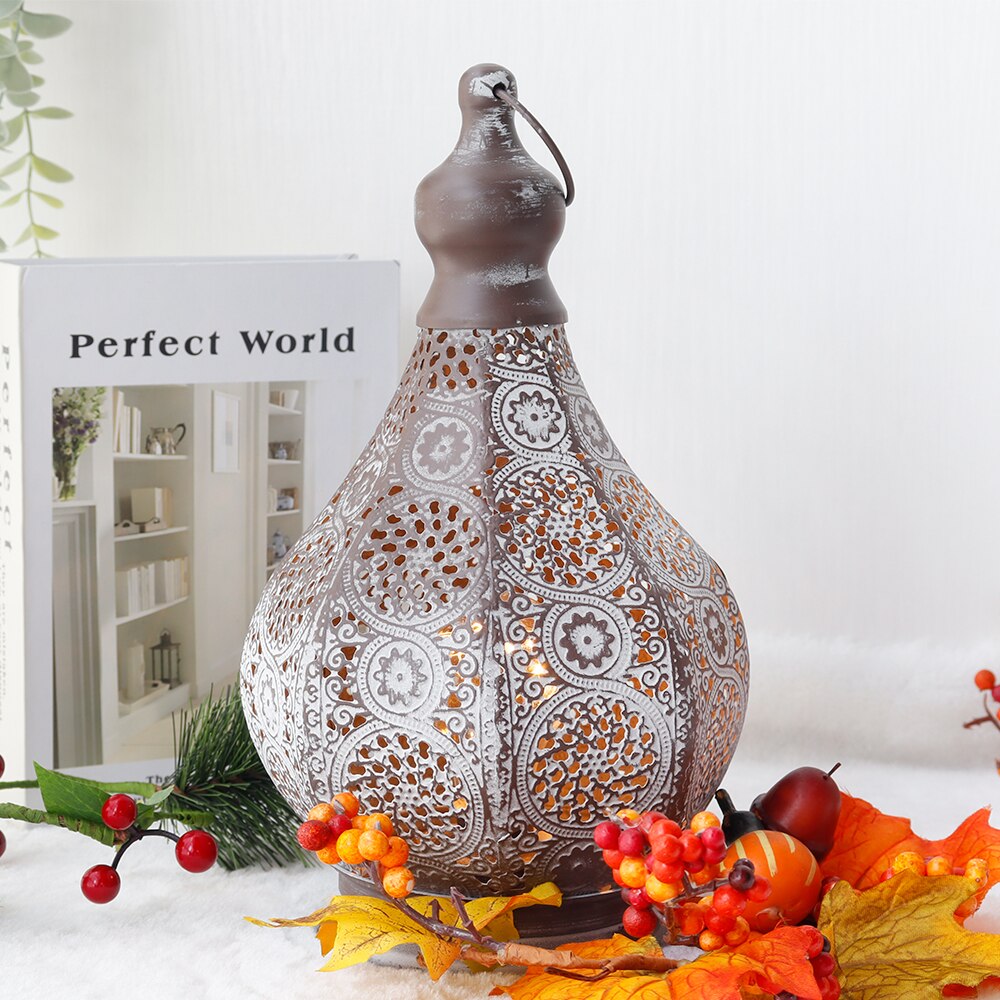 Battery Operated Moroccan Table Lamp