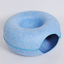 Load image into Gallery viewer, Donut Bed with Zipper Cat House
