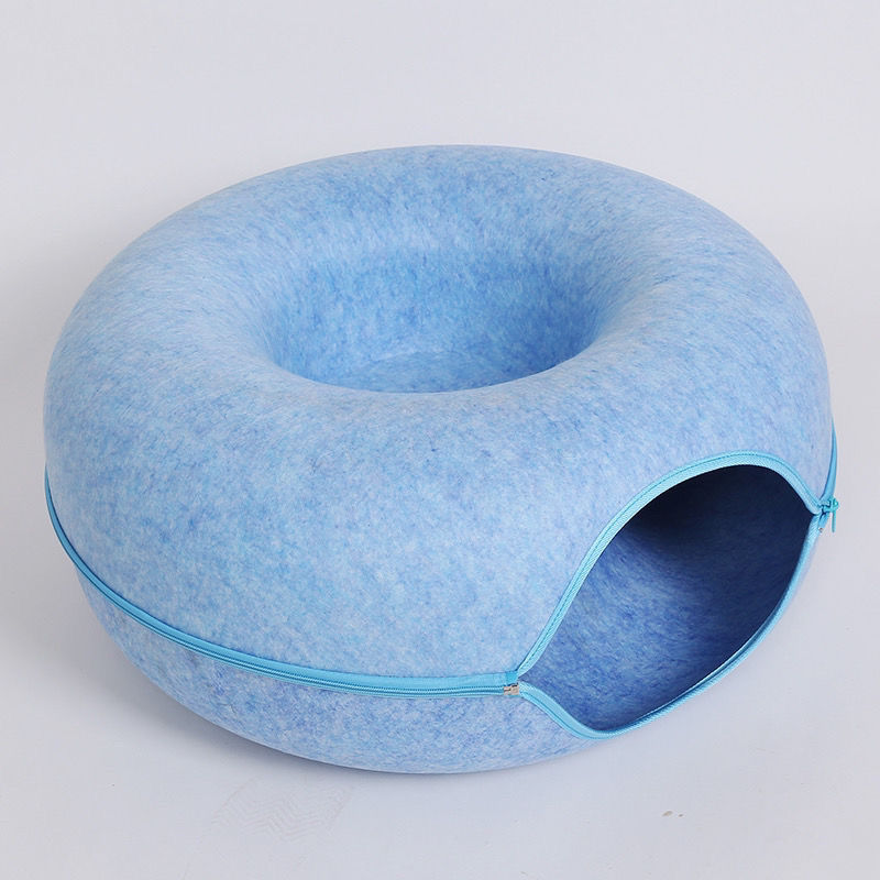 Donut Bed with Zipper Cat House