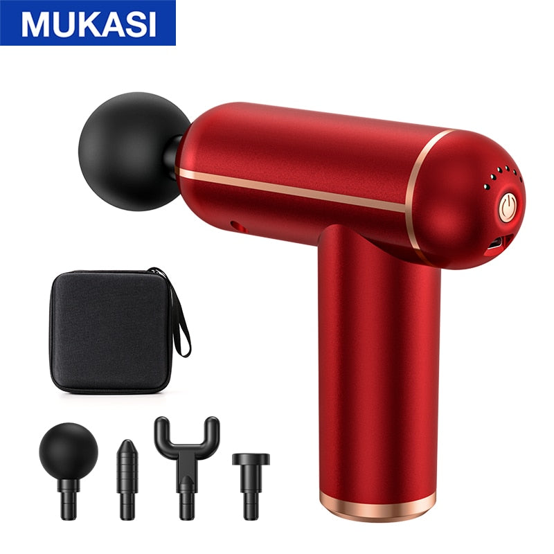 Portable Percussion Pistol Massager For Body Neck Deep Tissue Muscle