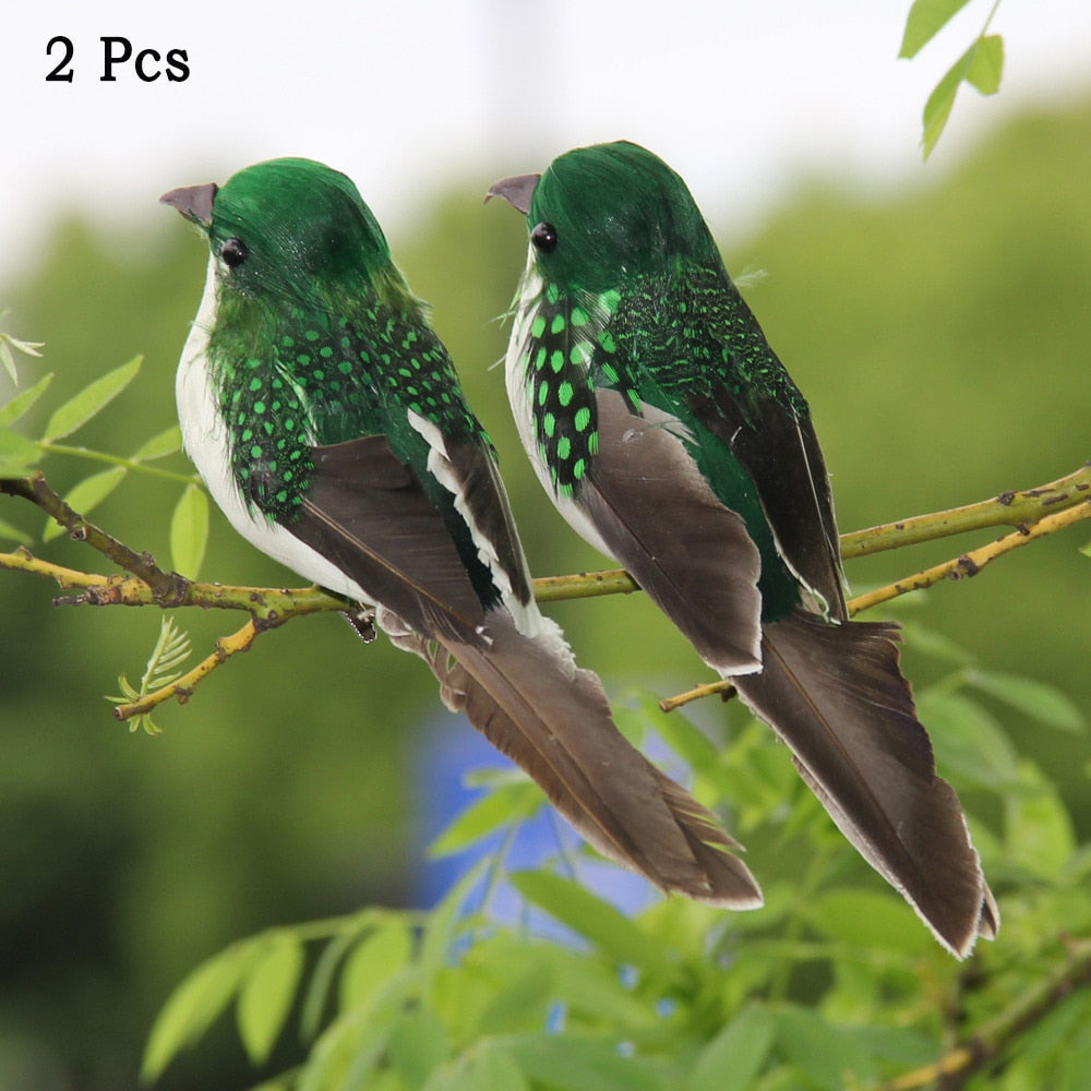 25cm Handmade Simulation Parrot Lawn Figurine