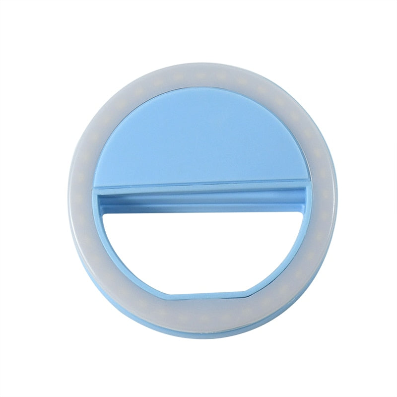 USB/Battery Powered Led Selfie Ring Light for Mobile Phone 8 cm