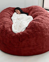 Giant Fur Bean Bag Lazy Sofa Bed