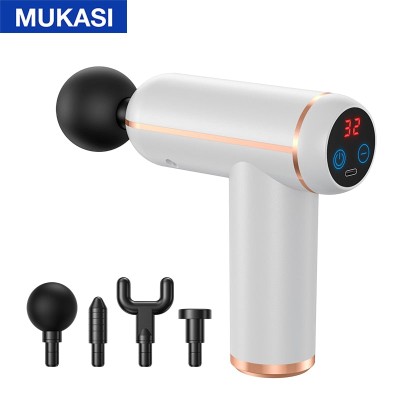 Portable Percussion Pistol Massager For Body Neck Deep Tissue Muscle