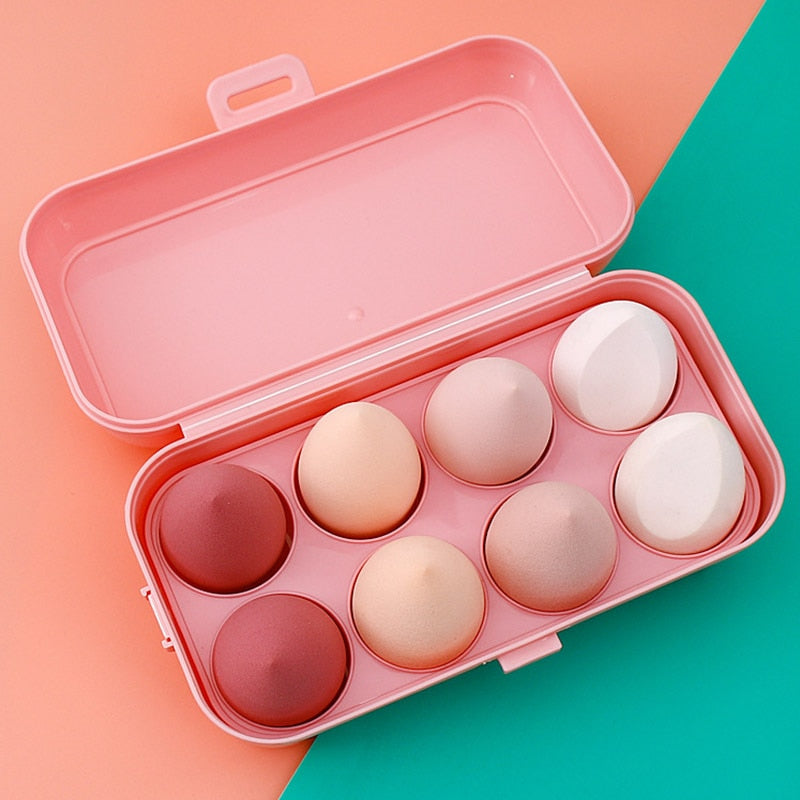 8pcs/box Make-up Blender Cosmetic Sponge Foundation Beauty Tool