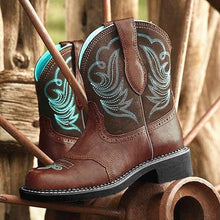 Carica l&#39;immagine nel visualizzatore di Gallery, Embroidered Mid-calf Comfort Western Boots
