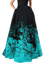 High Waist Bohemian Floral Print Maxi Skirts