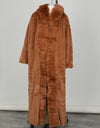 Warm Thick Long Faux Fur Coat With Hood