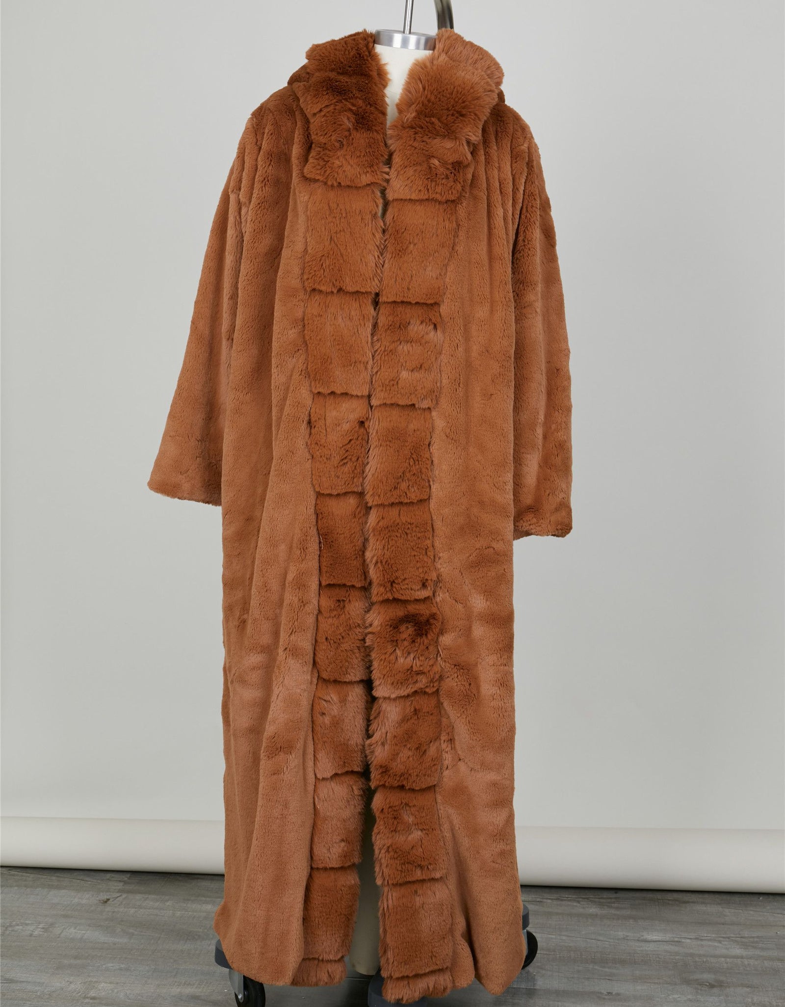 Warm Thick Long Faux Fur Coat With Hood