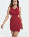 Asymmetric Sleeveless Hollow out Dress