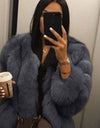 High Quality Elegant Thick Warm Fur Coat