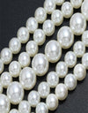 Multi-layer imitation pearl beaded short necklace earring set