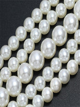 將圖片載入圖庫檢視器 Multi-layer imitation pearl beaded short necklace earring set
