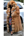 Warm Thick Long Faux Fur Coat With Hood