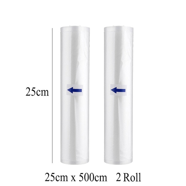2 Rolls /Lot Kitchen Food Vacuum Bag Storage Bags for Vacuum Sealer