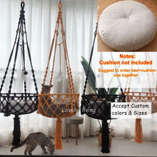 Load image into Gallery viewer, Big 40x120cm Cat Hammock Window Macramé Pet Bed
