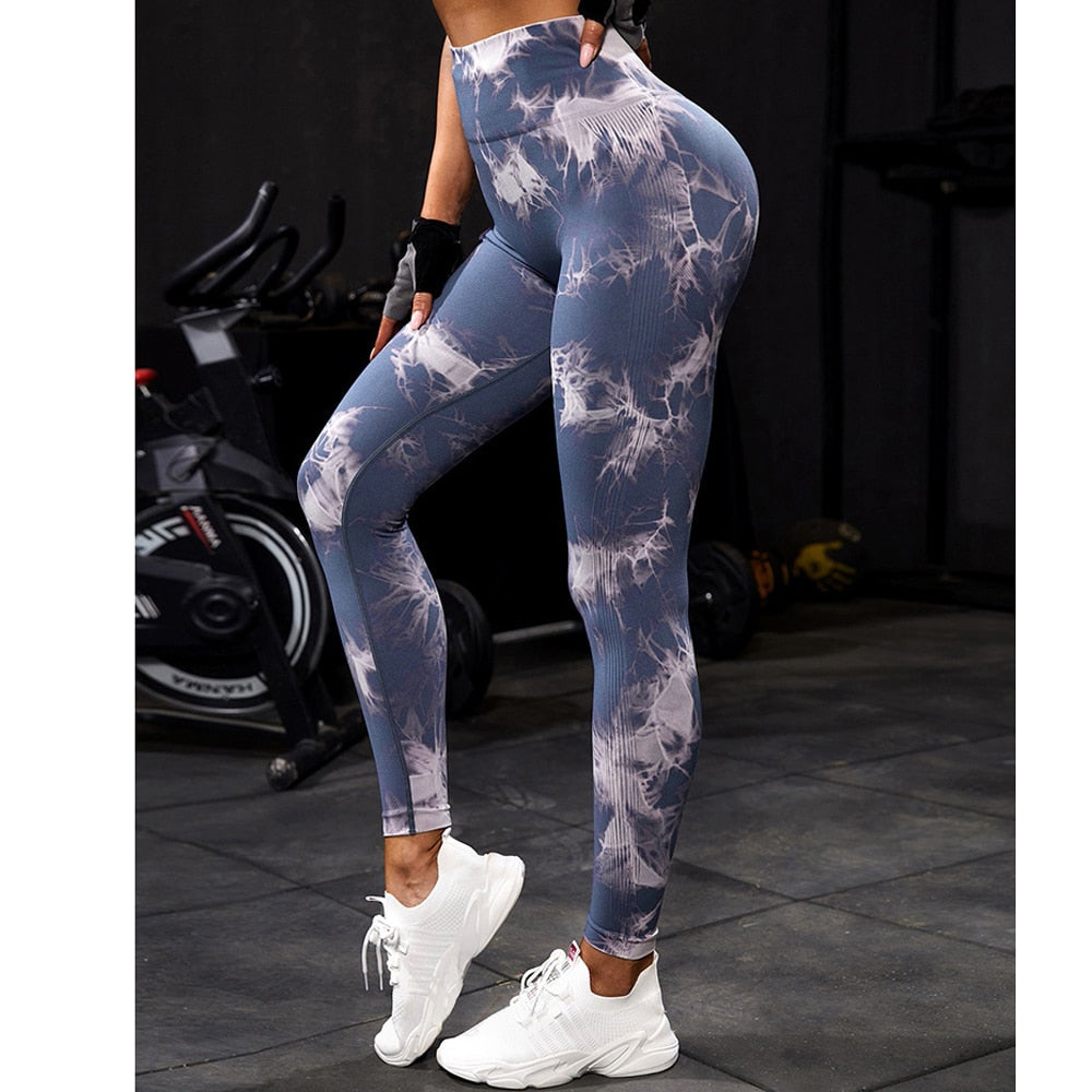 Lightning Marble Scrunch Butt Leggings