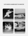 LARGE Indoor Warm Winter Cushion Bed/Cave for Cats