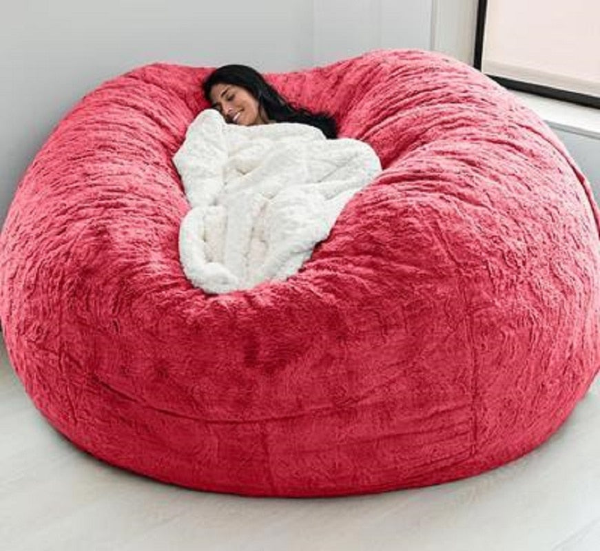 Giant Fur Bean Bag Lazy Sofa Bed