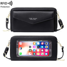 Load image into Gallery viewer, Mini Shoulder Bag Touch Screen Mobile Phone Transparent Bag
