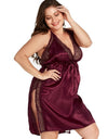 High Quality V-Neck Plus Size Sexy Lingerie Nightwear L-8XL