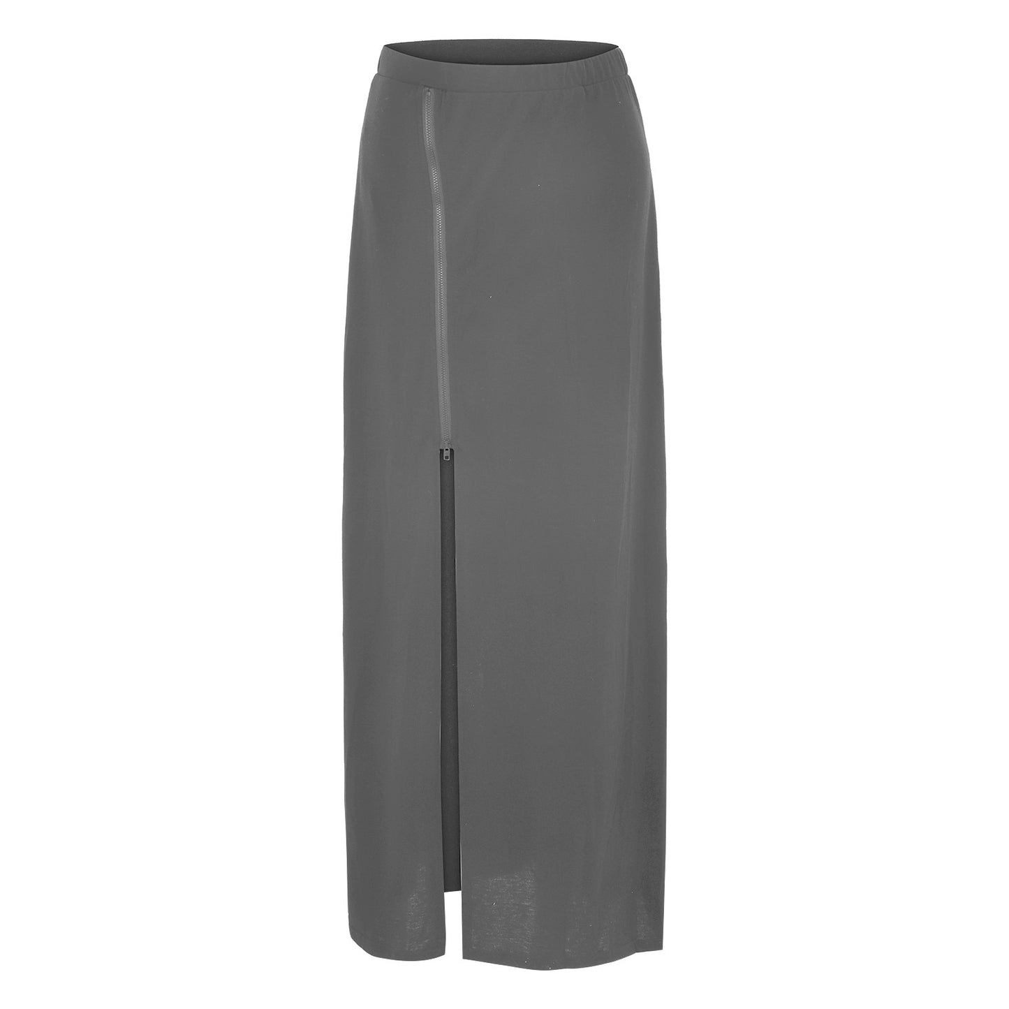 Open Side Split High Waist Maxi Skirt