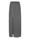 Open Side Split High Waist Maxi Skirt