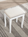 Wooden Vanity Make Up Table and Stool Set With Table Mirrors