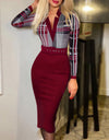 Casual Elegant Fashion Print Work Dress