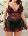 Sexy Lace Panel Sling Pajama Nightdress