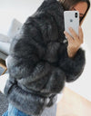 High Quality Warm Thick Hooded Fur Winter Coat