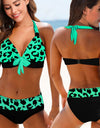Two-piece Floral Print Bikini Set XS-8XL
